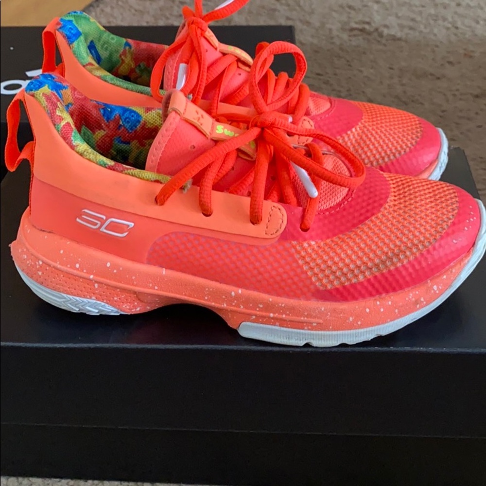 Steph curry sour patch basketball shoes